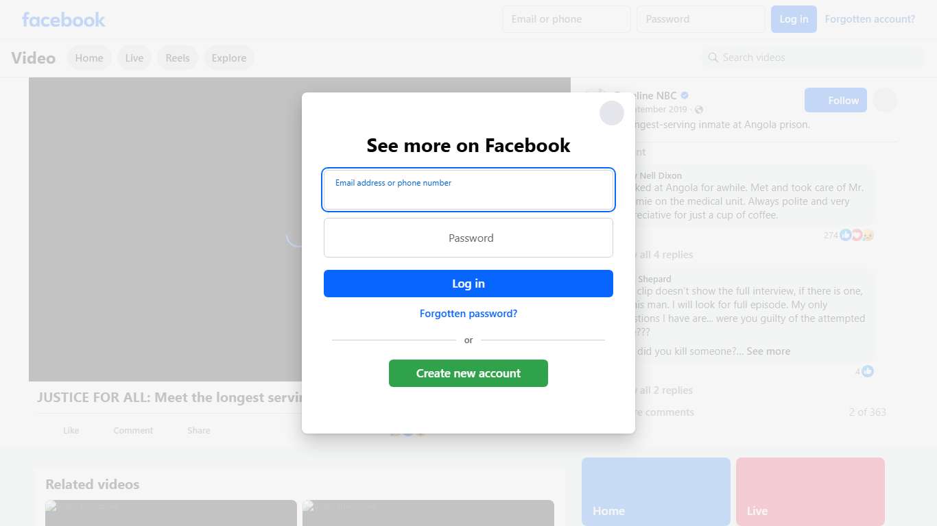 Meet the longest-serving inmate at Angola prison. | Dateline NBC | Facebook